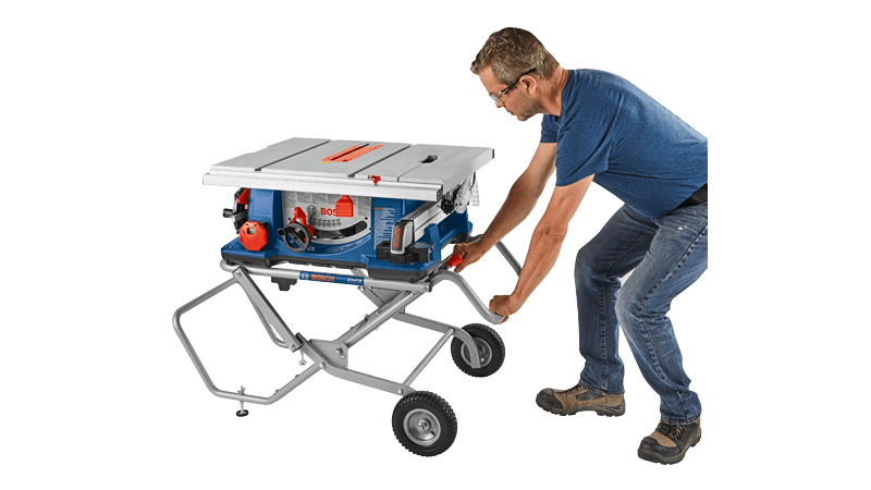 Bosch 4100XC-10 10" Worksite Table Saw With Gravity-Rise Wheeled Stand