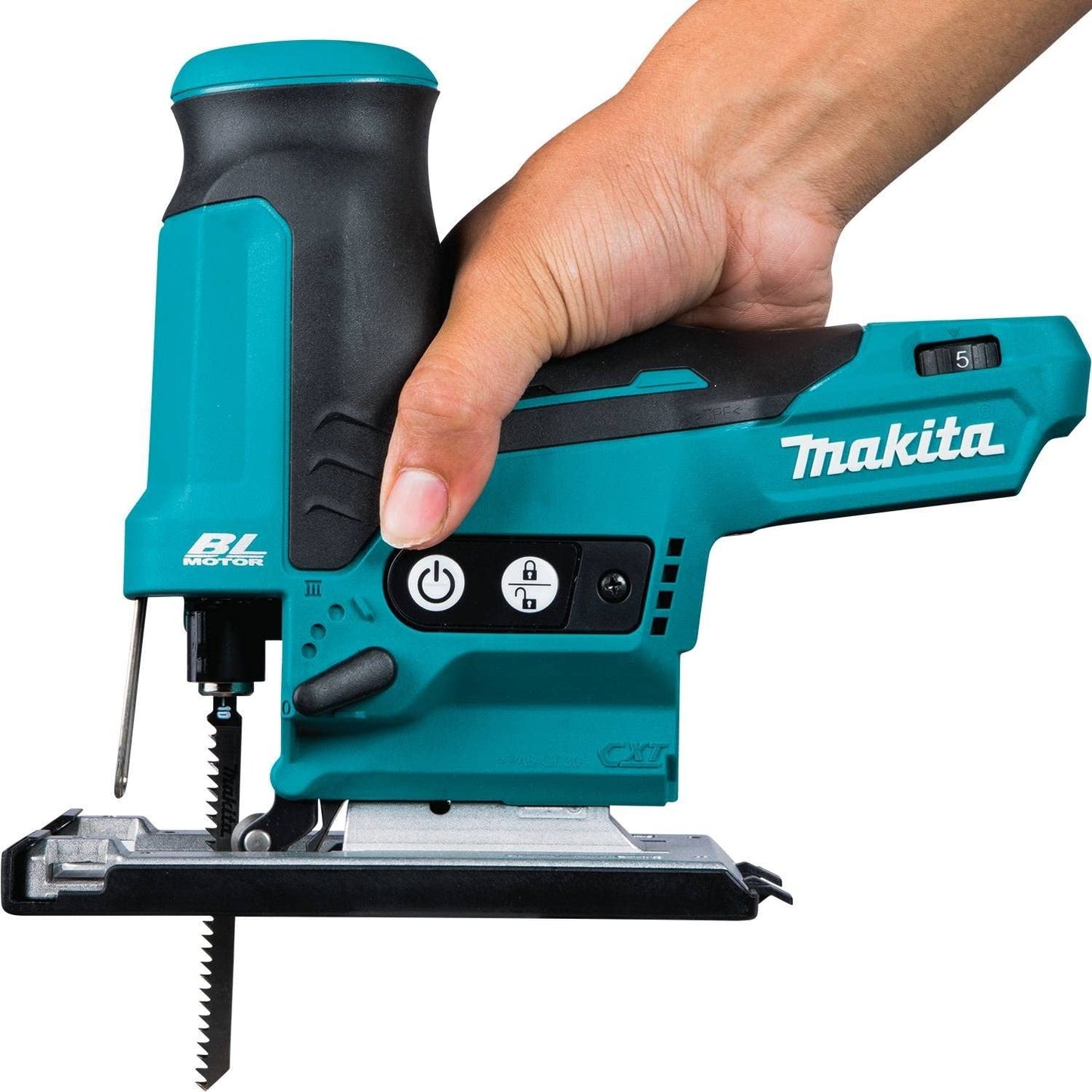 Makita VJ05Z 12V max CXT® Lithium‑Ion Brushless Cordless Barrel Grip Jig Saw, Tool Only