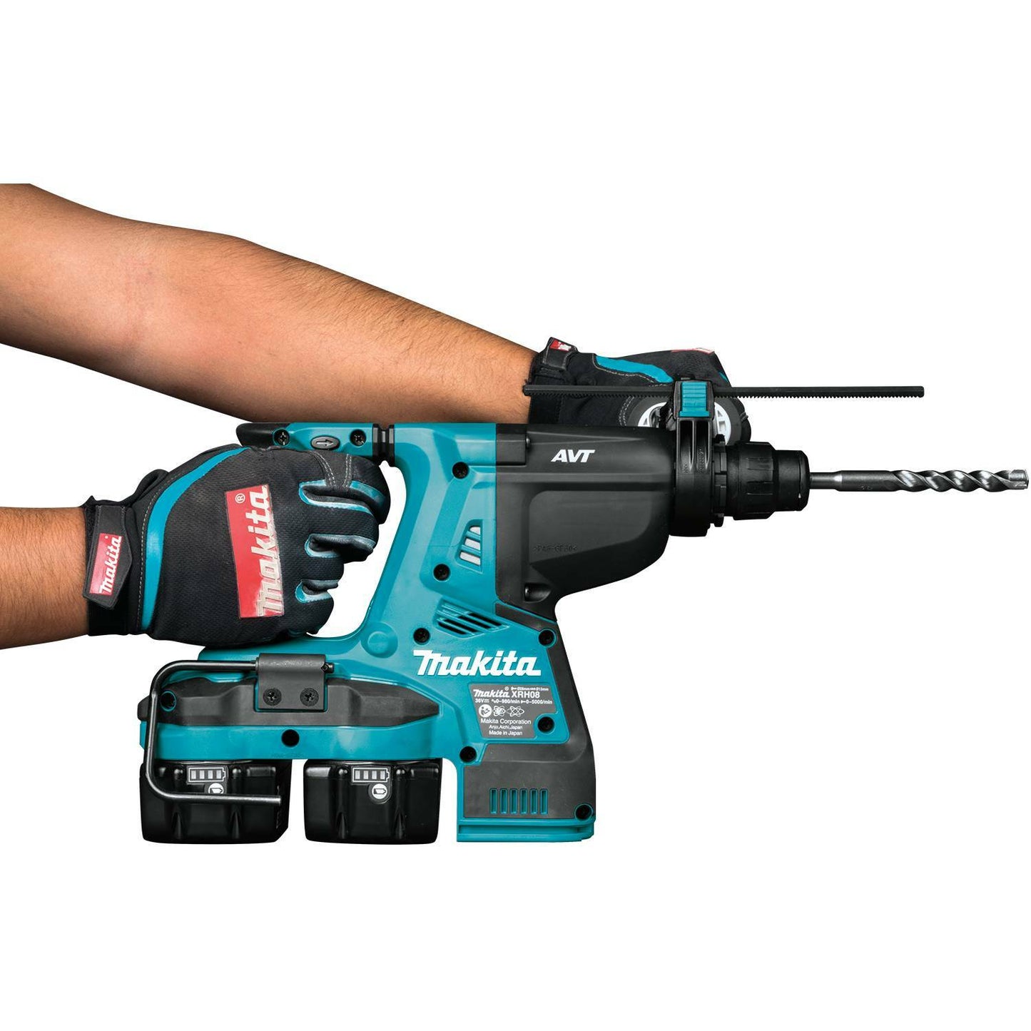 Makita XRH08PT 36V (18V X2) Lxt® Brushless 11/8" Avt® Rotary Hammer Kit, Accepts Sdsplus Bits