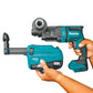 Makita XRH12ZW 18V LXT® Lithium‑Ion Brushless Cordless 11/16" SDS‑PLUS AVT® Rotary Hammer, w/ HEPA Dust Extractor, AWS® Capable, Tool Only