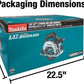 Makita XSH04RB 18V LXT® Lithium‑Ion Sub‑Compact Brushless Cordless 6‑1/2” Circular Saw Kit (2.0Ah)